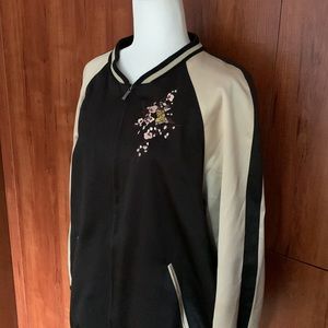 Highline Satin Embroidered Bomber Jacket